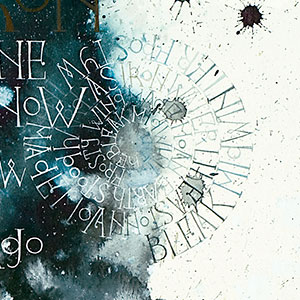 In The Bleak Mid Winter  -  calligraphy detail